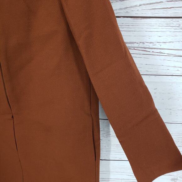 J.Crew New Women's Brown Italian Double Cloth WoolBlend Full Zip Coat Size2 - Picture 14 of 14